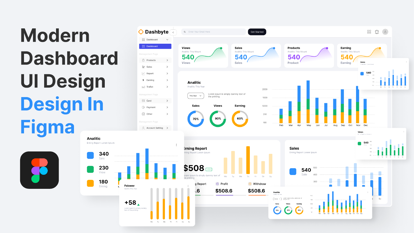 Modern Dashboard UI/UX Design